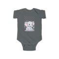 Cute Baby Elephant Infant Bodysuit – Soft Cotton Pastel Nursery Animal Onesie for Babies - Image 13