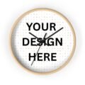 Custom Wall Clock – Minimal Personalized Photo & Text Home Décor - Image 2