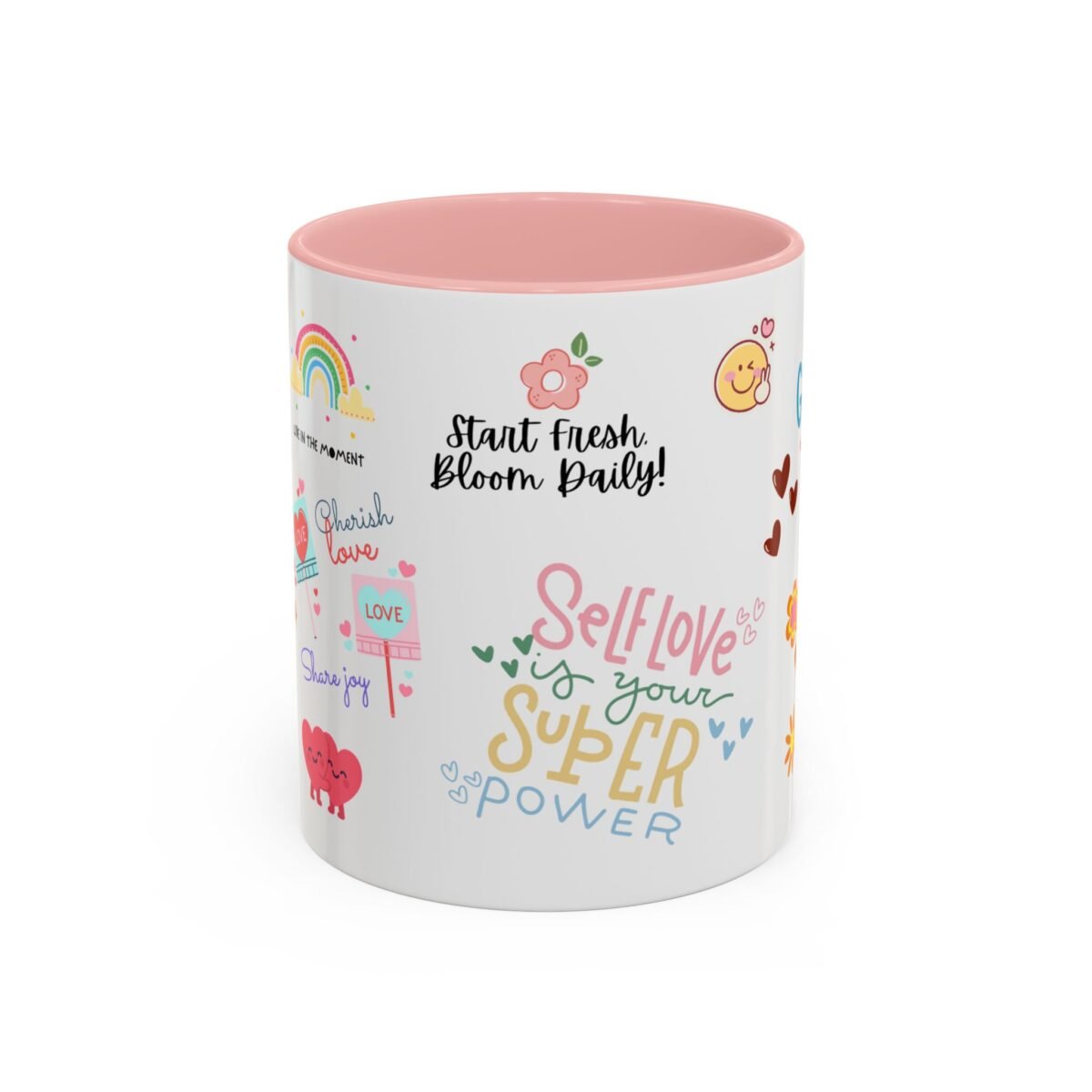 self love is your superpower coffee mug — inspirational aesthetic good vibes gift