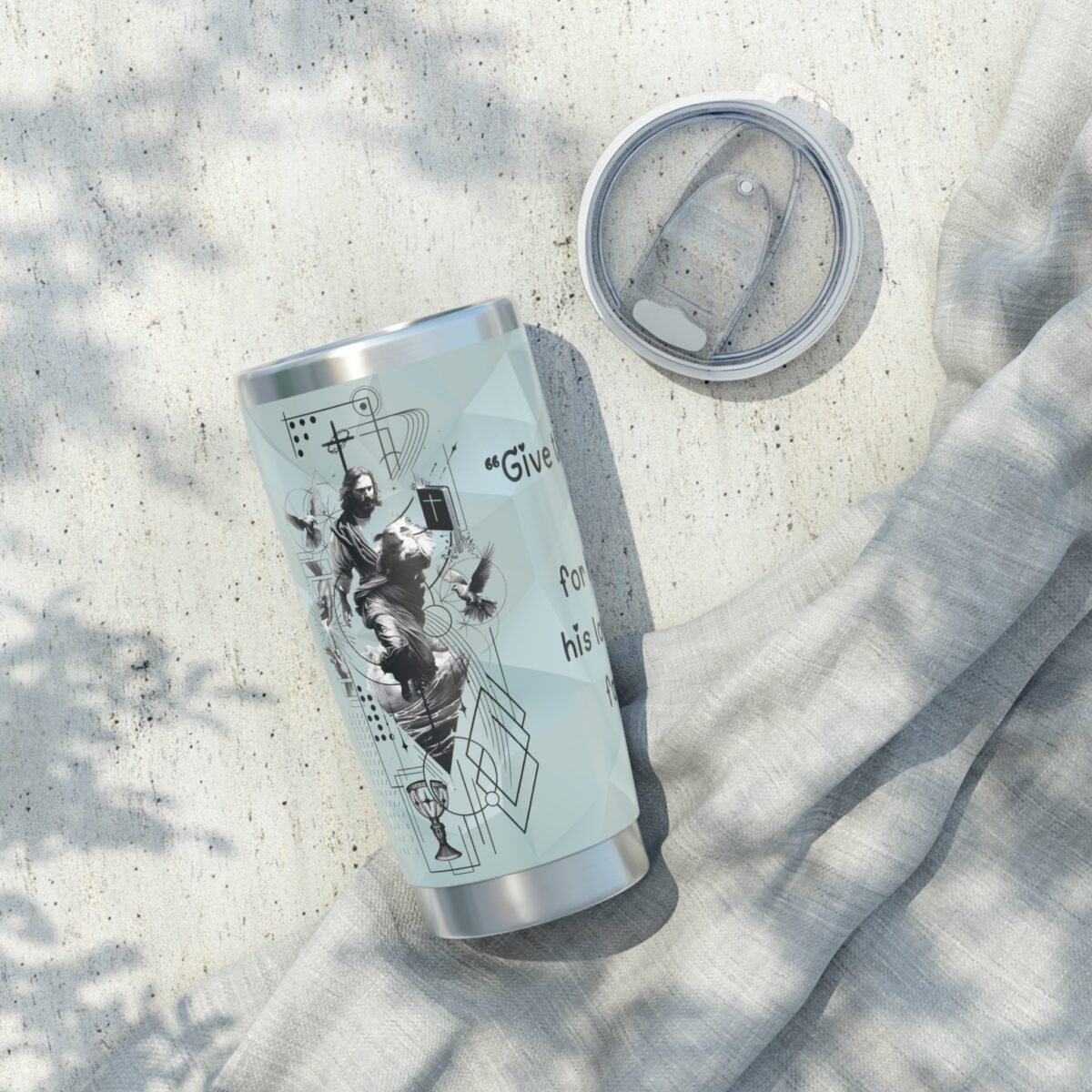 20oz Stainless Steel Travel Tumbler – Premium Unique Faith-Inspired Bible Quote Cup - Image 4