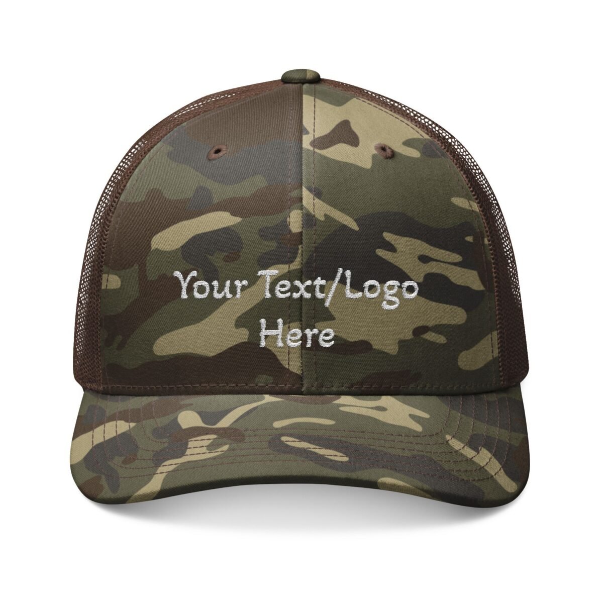 Camo Trucker Hat | Personalized Embroidered Cap with Custom Text or Logo - Image 5