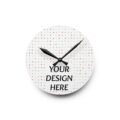 Custom Acrylic Wall Clock – Modern Round or Square Personalized Photo & Text Clock