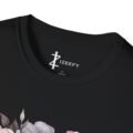 aesthetic floral skull t shirt — soft rose & gothic graphic tee for men and women