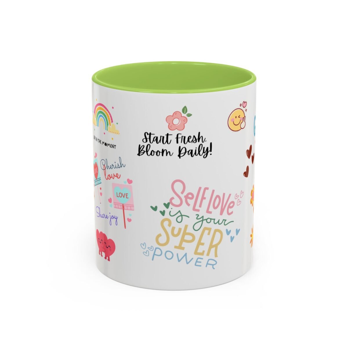 self love is your superpower coffee mug — inspirational aesthetic good vibes gift
