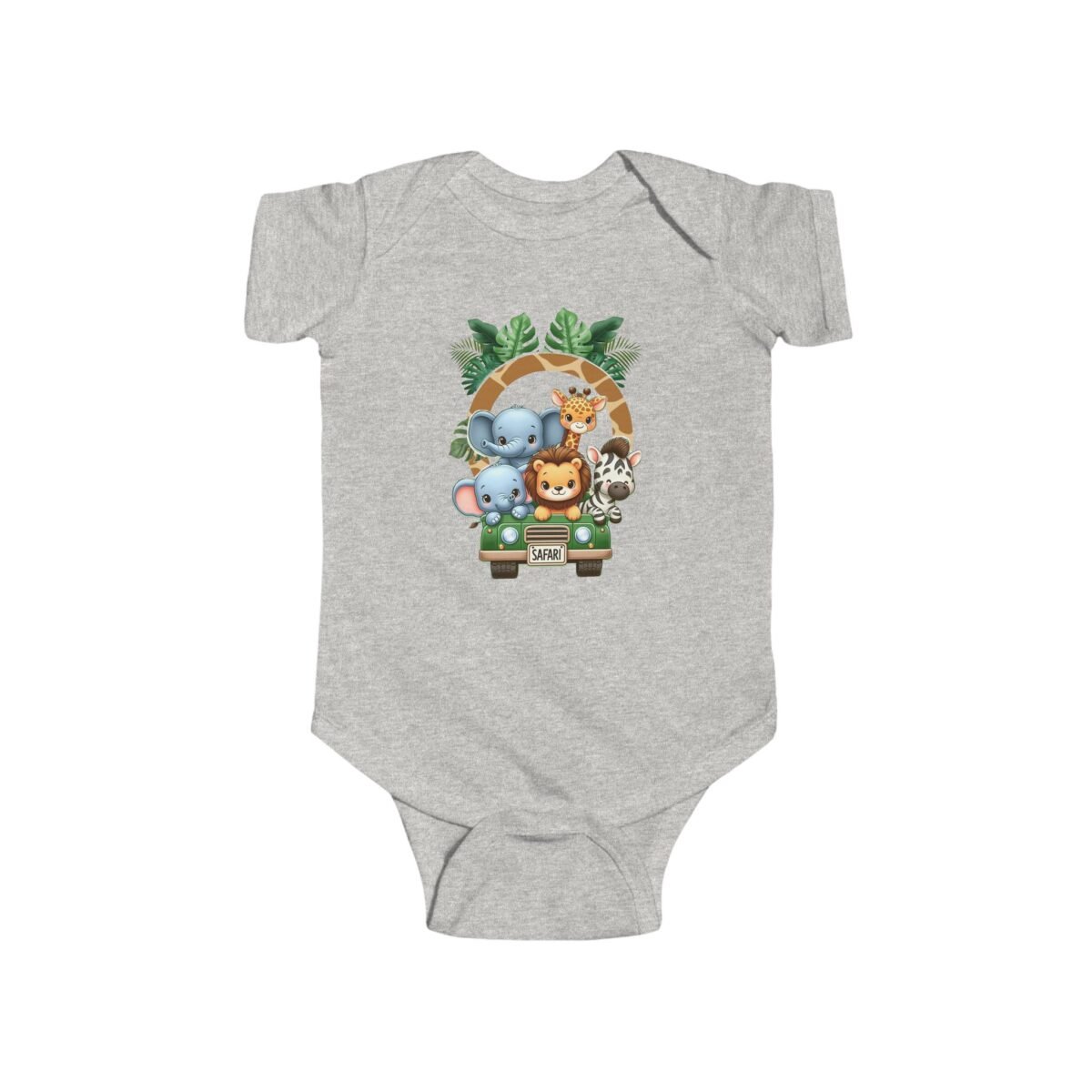 Safari Animals Infant Bodysuit: #1 Premium & Unique Cotton Baby Onesie - Image 22
