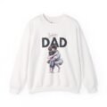 super dad crewneck sweatshirt — "daddy’s girl" back print, father & child hug gift