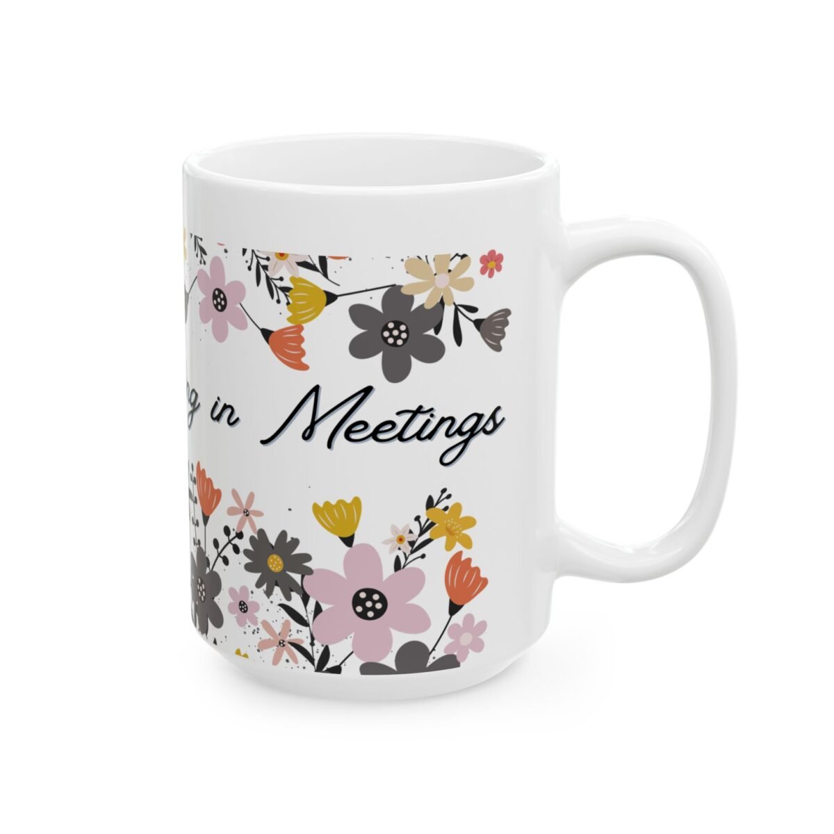 i excel at nodding in meetings funny office mug — aesthetic professional gift