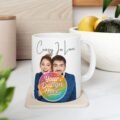 Customizable Photo Coffee Mug – “Cup of Joy” Personalized Ceramic Mug Gift (11oz, 15oz)