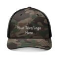 Camo Trucker Hat | Personalized Embroidered Cap with Custom Text or Logo