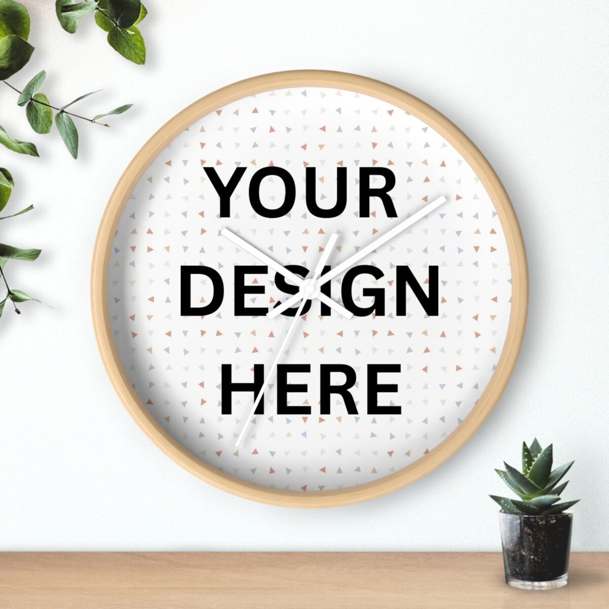 Custom Wall Clock – Minimal Personalized Photo & Text Home Décor - Image 4