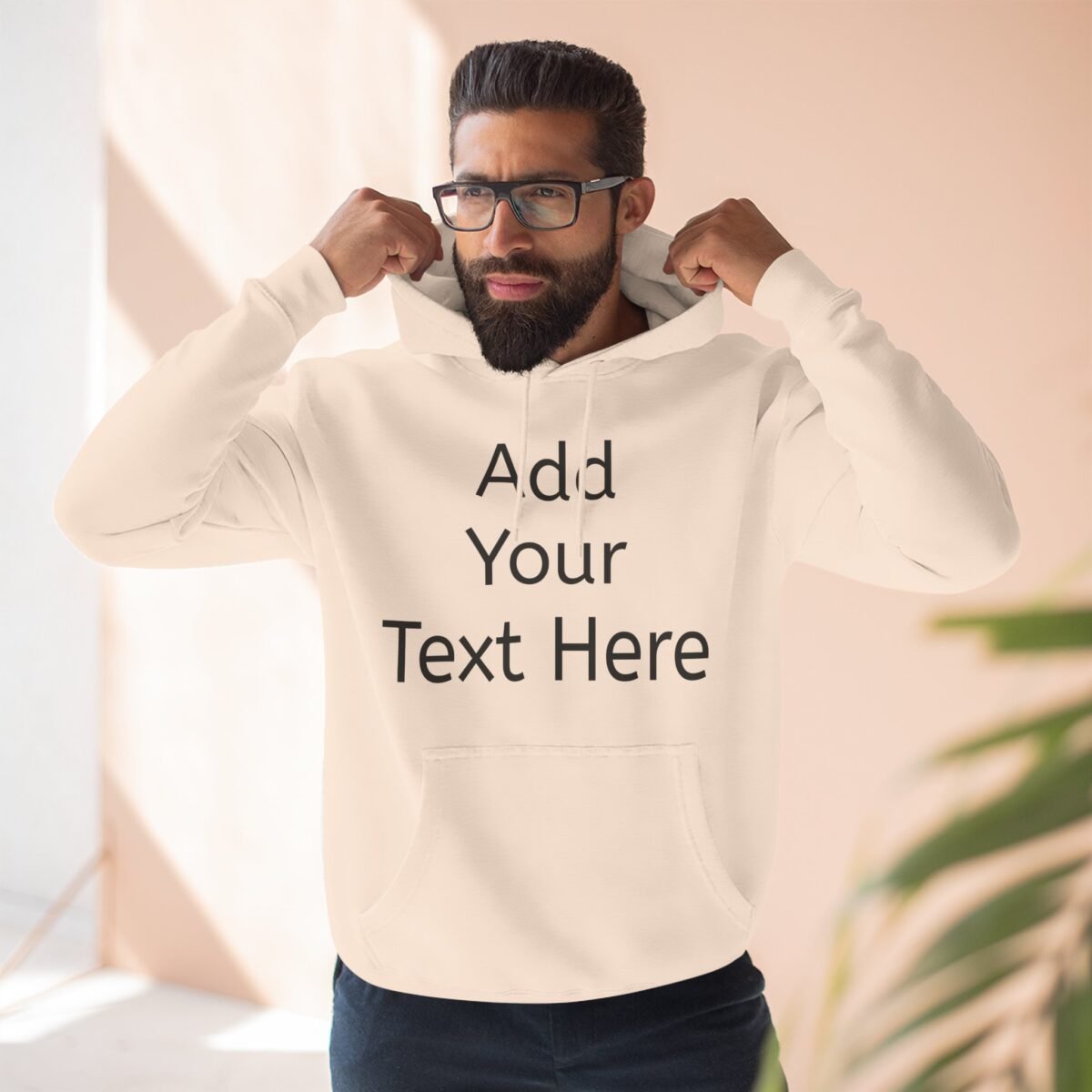 Premium Customizable Fleece Hoodie — Add Your Text Here, Personalized Pullover - Image 6