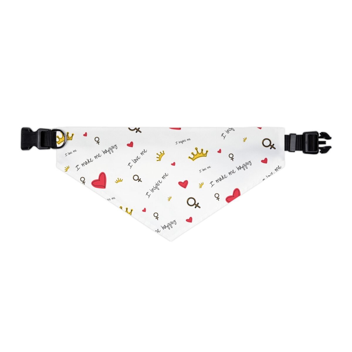 Valentine’s Day Pet Bandana Collar | Heart & Crown Dog Bandana with Adjustable Buckle - Image 9