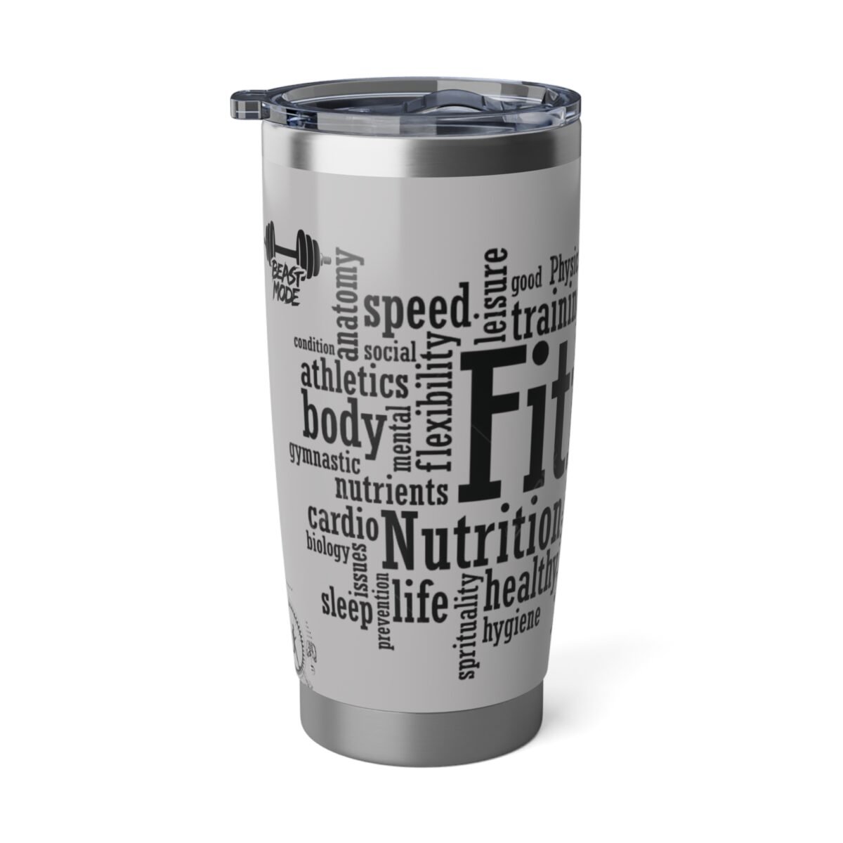 Fitness Inspired 20oz Stainless Steel Travel Tumbler | Vacuum Insulated Workout Cup - Image 2