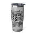 Fitness Inspired 20oz Stainless Steel Travel Tumbler | Vacuum Insulated Workout Cup - Image 3