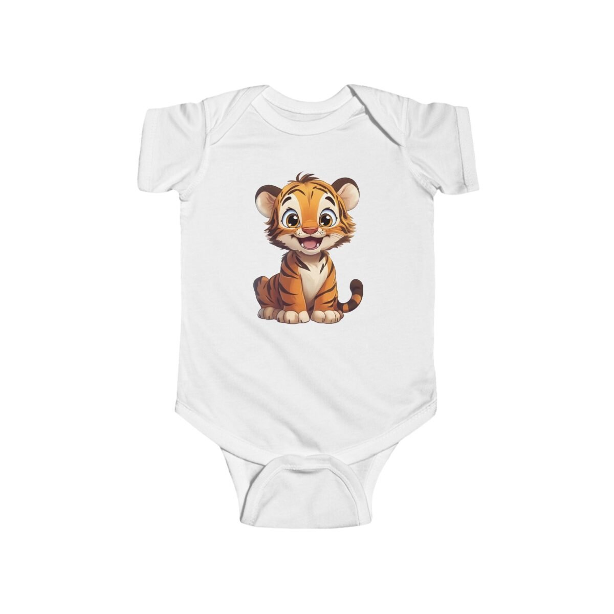 Cute Baby Tiger Bodysuit – Soft Premium Cotton Cartoon Animal Infant Onesie for Newborns & Toddlers - Image 4