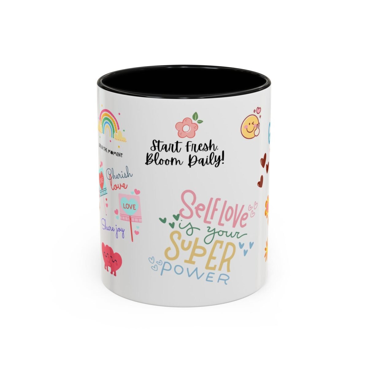 self love is your superpower coffee mug — inspirational aesthetic good vibes gift