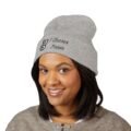 Embroidered Peace Logo Cuffed Beanie | Classic Knit Unisex Winter Hat - Image 32