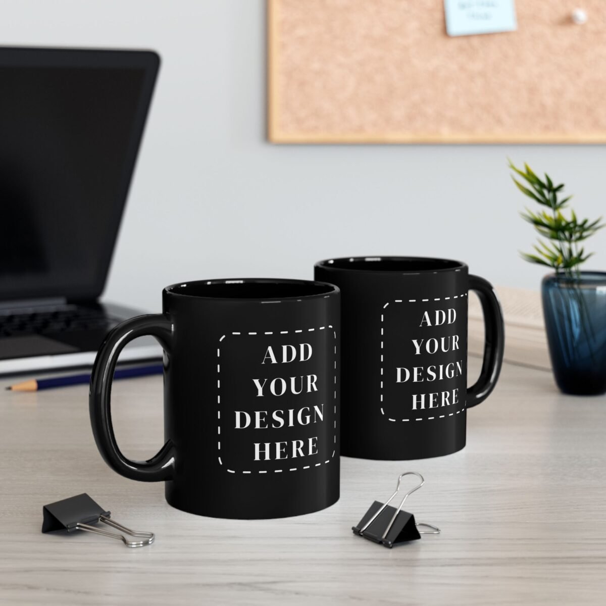 Custom Black Coffee Mug – Add Your Text & Image Design (11oz, 15oz) - Image 2