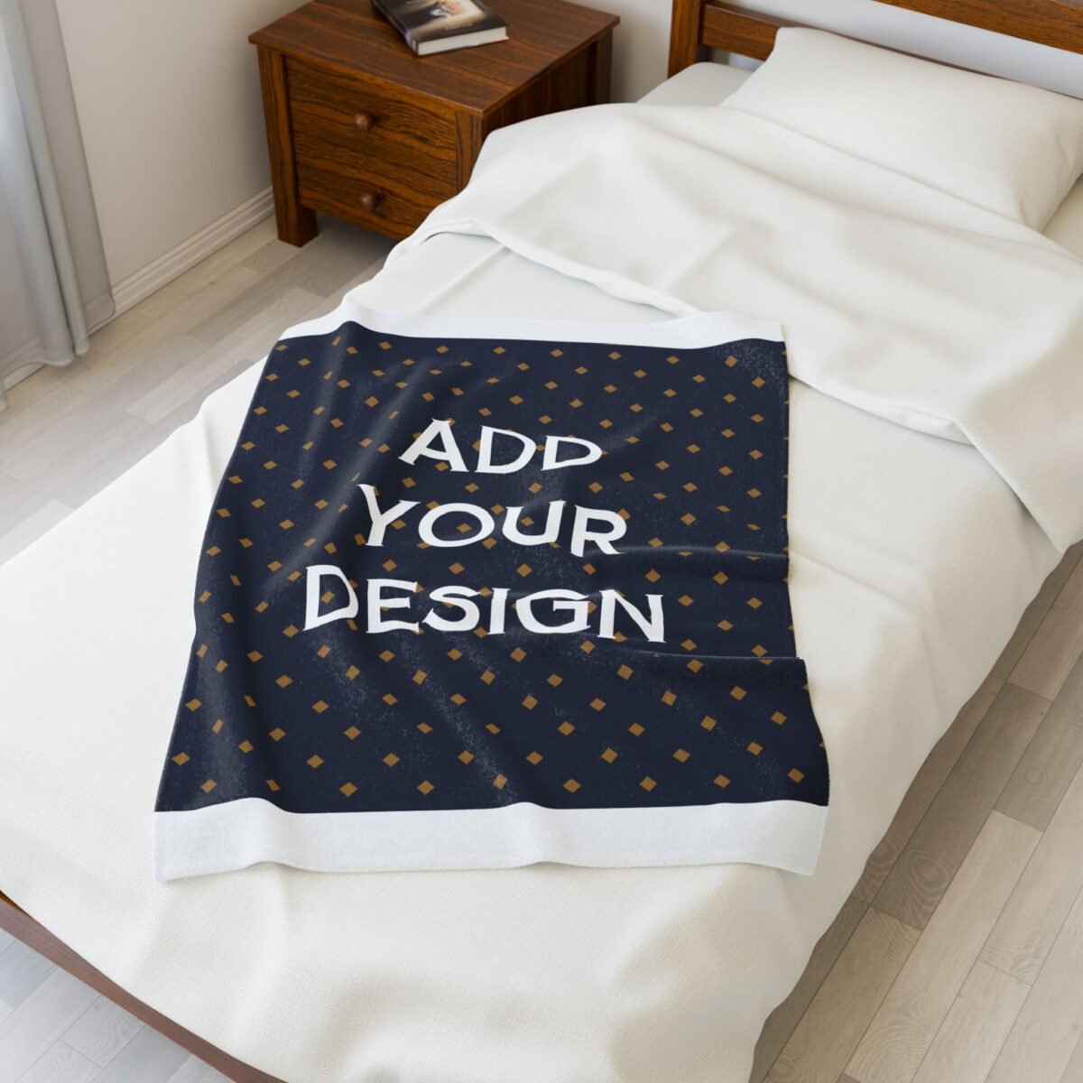 Custom Plush Blanket – Personalized Velveteen Cozy Throw (Upload Your Design) - Image 9