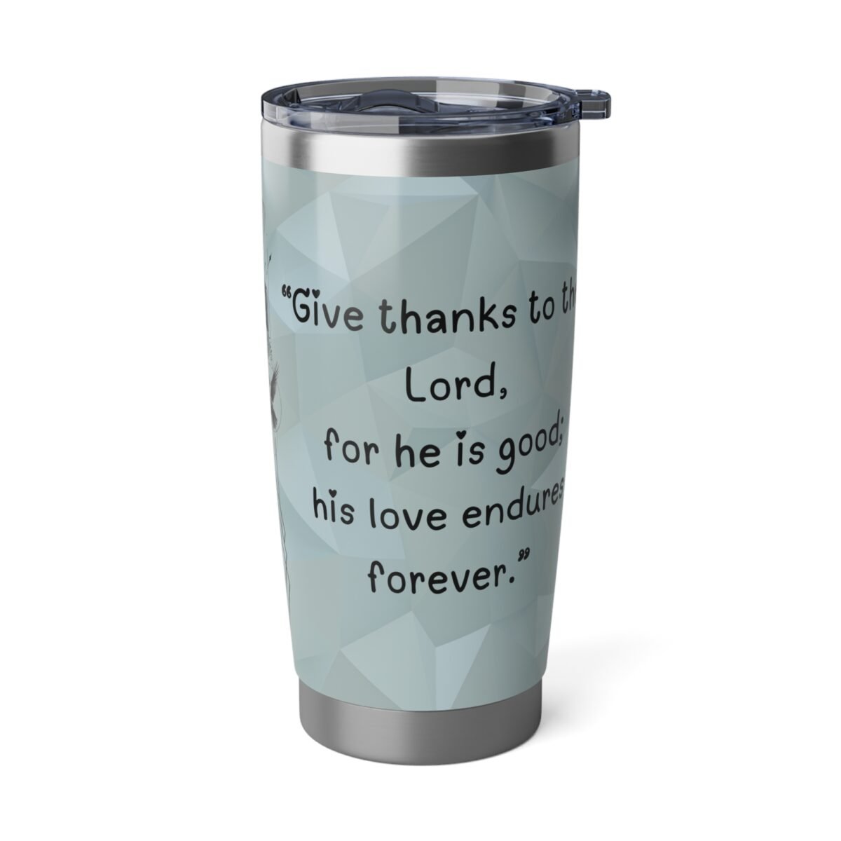 20oz Stainless Steel Travel Tumbler – Premium Unique Faith-Inspired Bible Quote Cup - Image 3