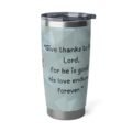 20oz Stainless Steel Travel Tumbler – Premium Unique Faith-Inspired Bible Quote Cup - Image 3