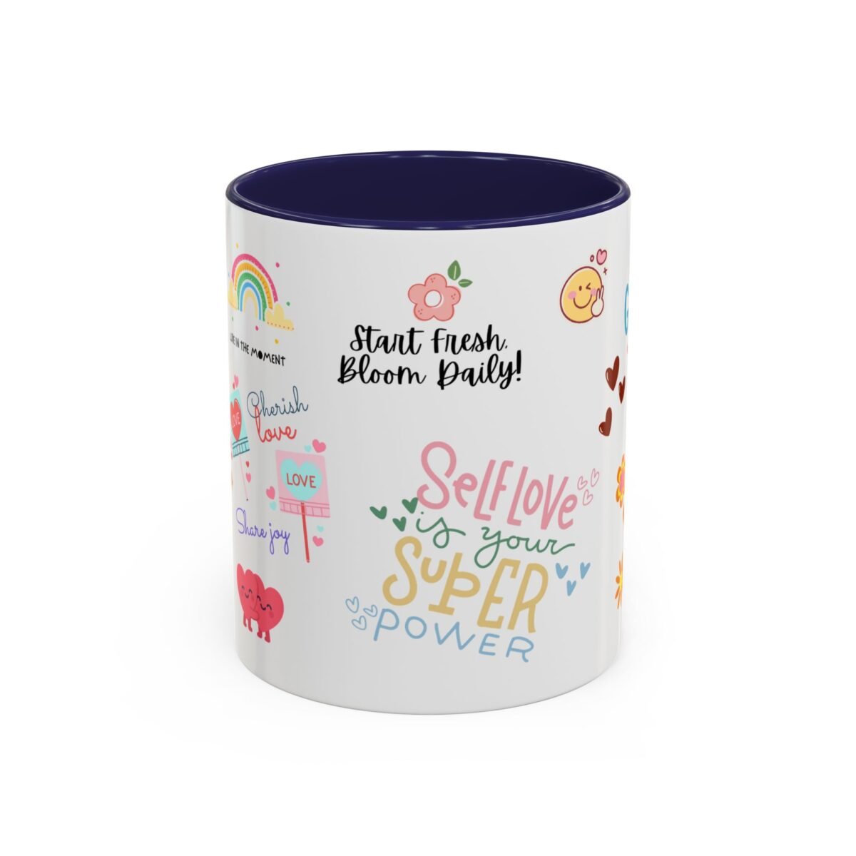 self love is your superpower coffee mug — inspirational aesthetic good vibes gift