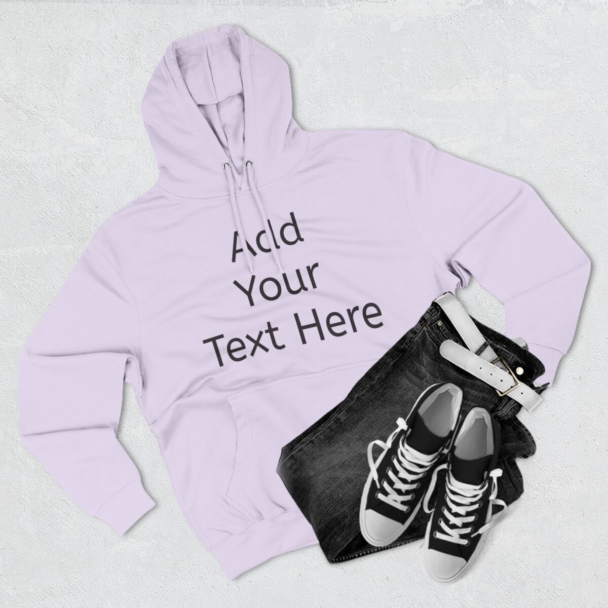 Premium Customizable Fleece Hoodie — Add Your Text Here, Personalized Pullover - Image 11