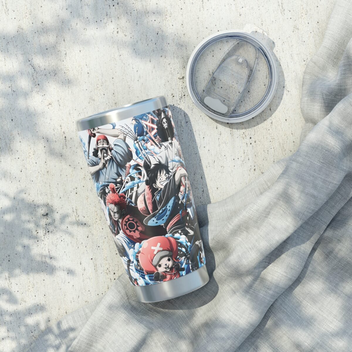 Anime Crew 20oz Stainless Steel Travel Tumbler | One Piece Manga-Inspired Vacuum Insulated Cup - Image 5