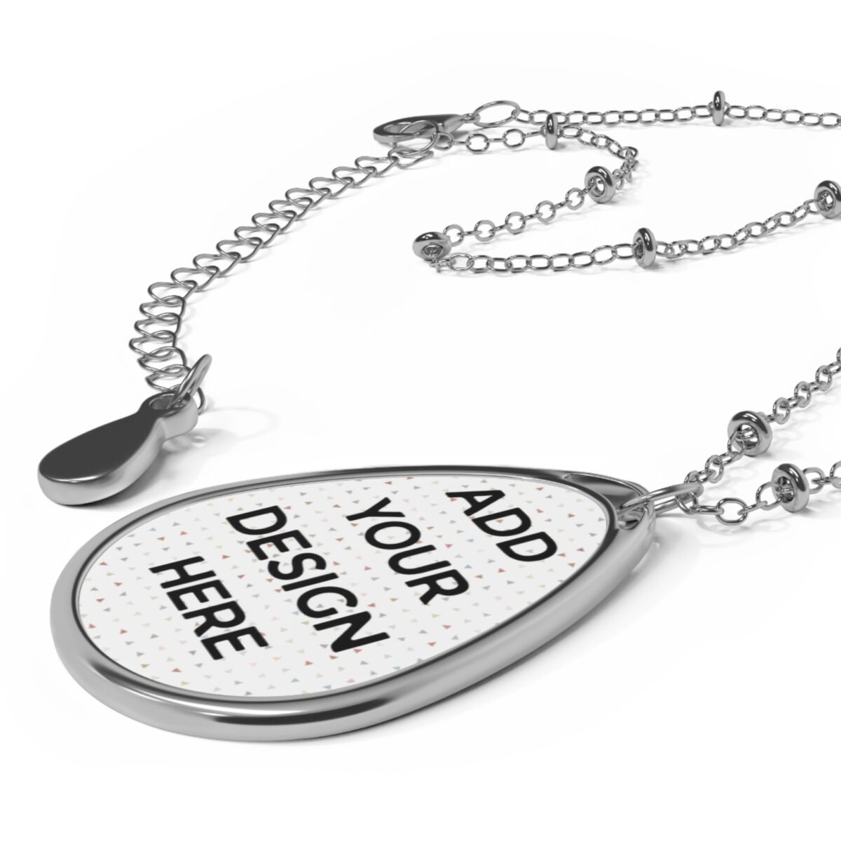Custom Oval Pendant Necklace: Premium Personalized Jewelry for the Ultimate Gift - Image 3