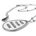Custom Oval Pendant Necklace: Premium Personalized Jewelry for the Ultimate Gift - Image 3