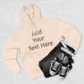 Premium Customizable Fleece Hoodie — Add Your Text Here, Personalized Pullover - Image 5