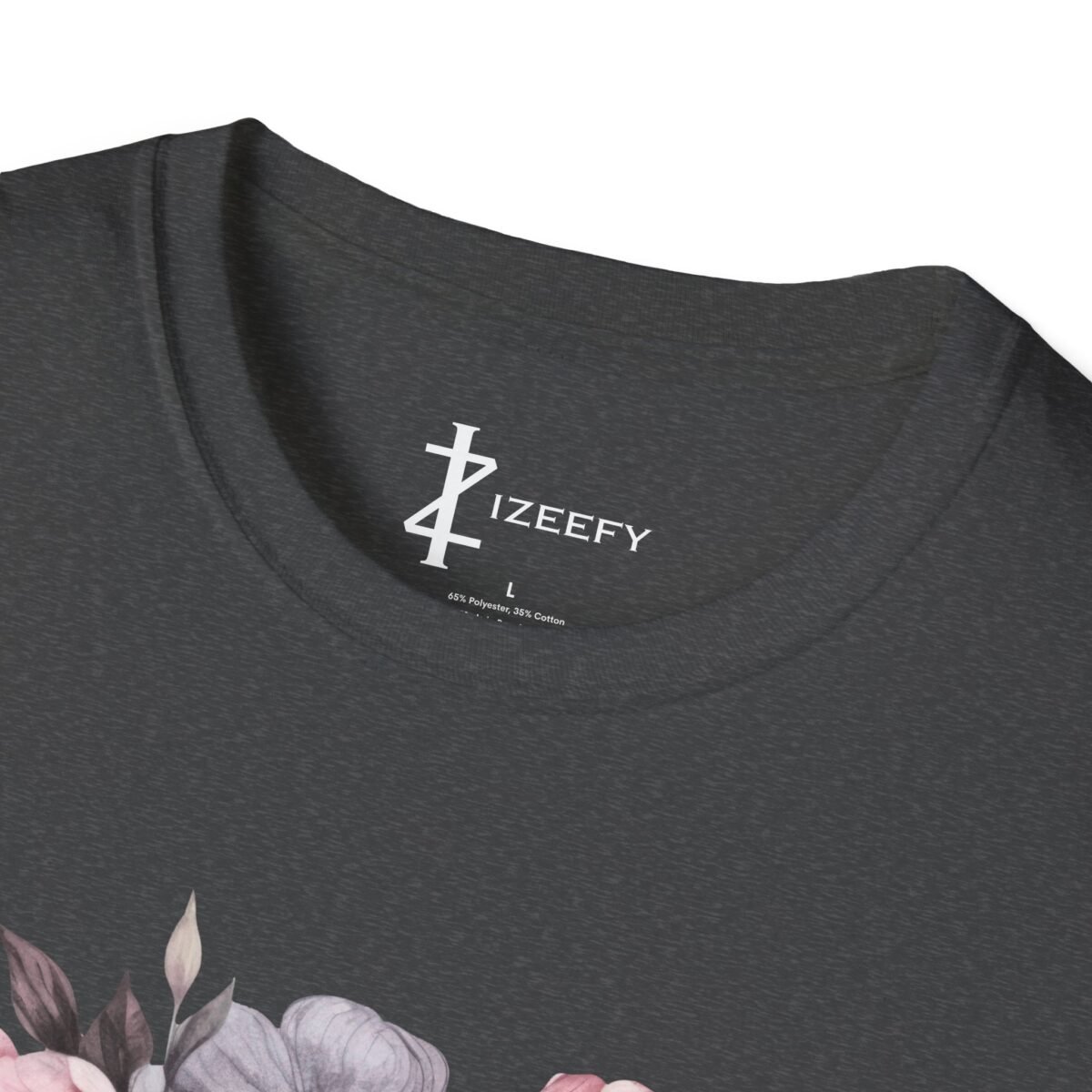 aesthetic floral skull t shirt — soft rose & gothic graphic tee for men and women