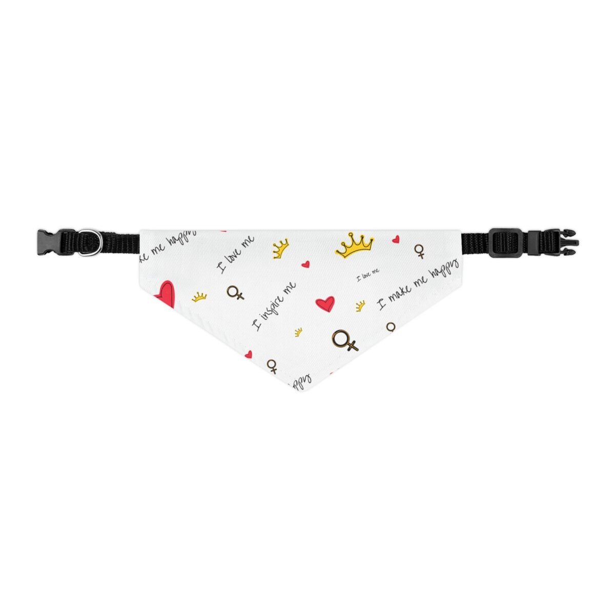 Valentine’s Day Pet Bandana Collar | Heart & Crown Dog Bandana with Adjustable Buckle - Image 6