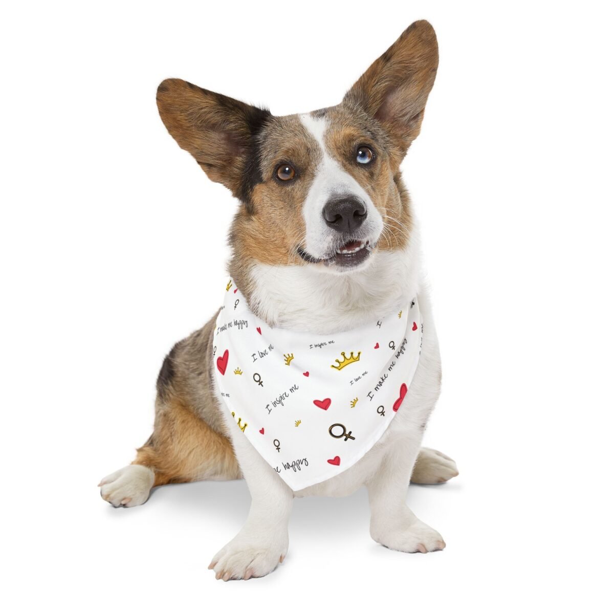 Valentine’s Day Pet Bandana Collar | Heart & Crown Dog Bandana with Adjustable Buckle - Image 10