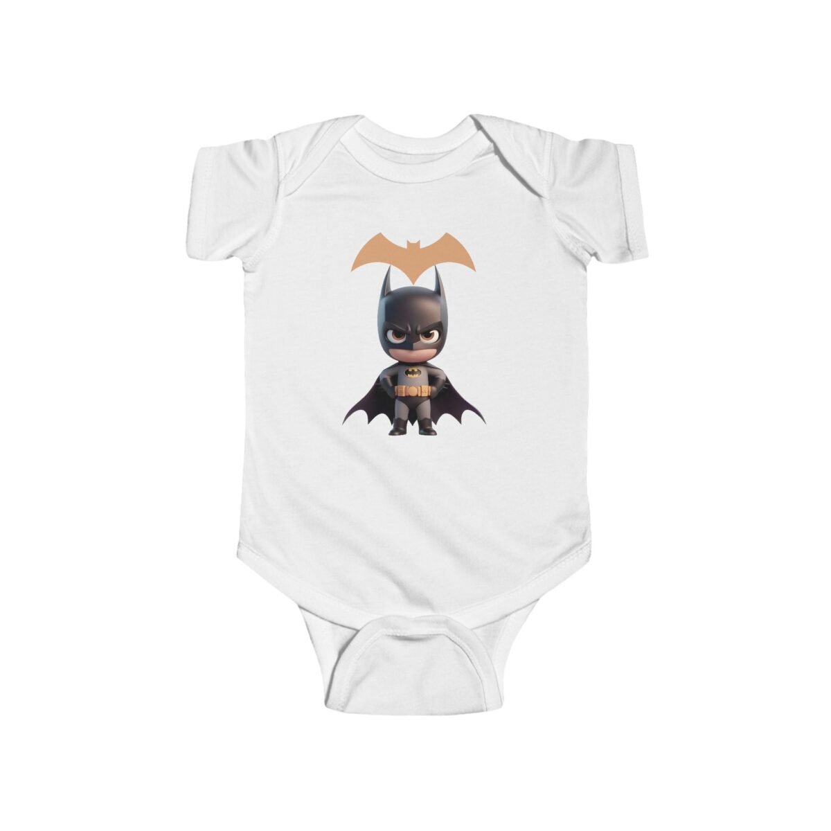 Baby Superhero Bodysuit Bat Theme – Soft Cotton Cartoon Hero Infant Onesie - Image 4