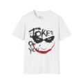 Dark Joker Smile Graphic T-Shirt – Premium Unique Street-Art Superhero Tee - Image 6