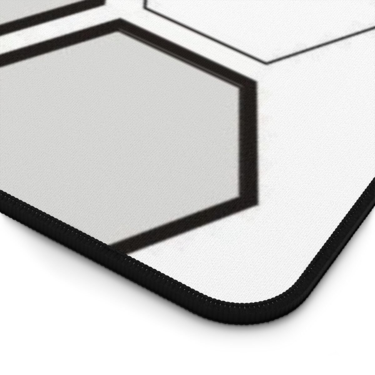 Hex Grid Desk Mat | Monochrome Geometric Gaming Mousepad & Desk Protector - Image 15