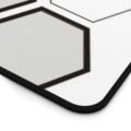 Hex Grid Desk Mat | Monochrome Geometric Gaming Mousepad & Desk Protector - Image 15