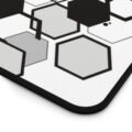 Hex Grid Desk Mat | Monochrome Geometric Gaming Mousepad & Desk Protector - Image 5