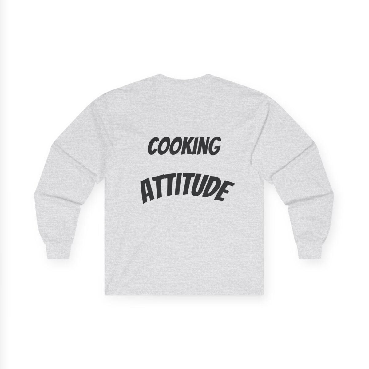 work in progress graphic long sleeve tee — vintage cotton cooking attitude shirt