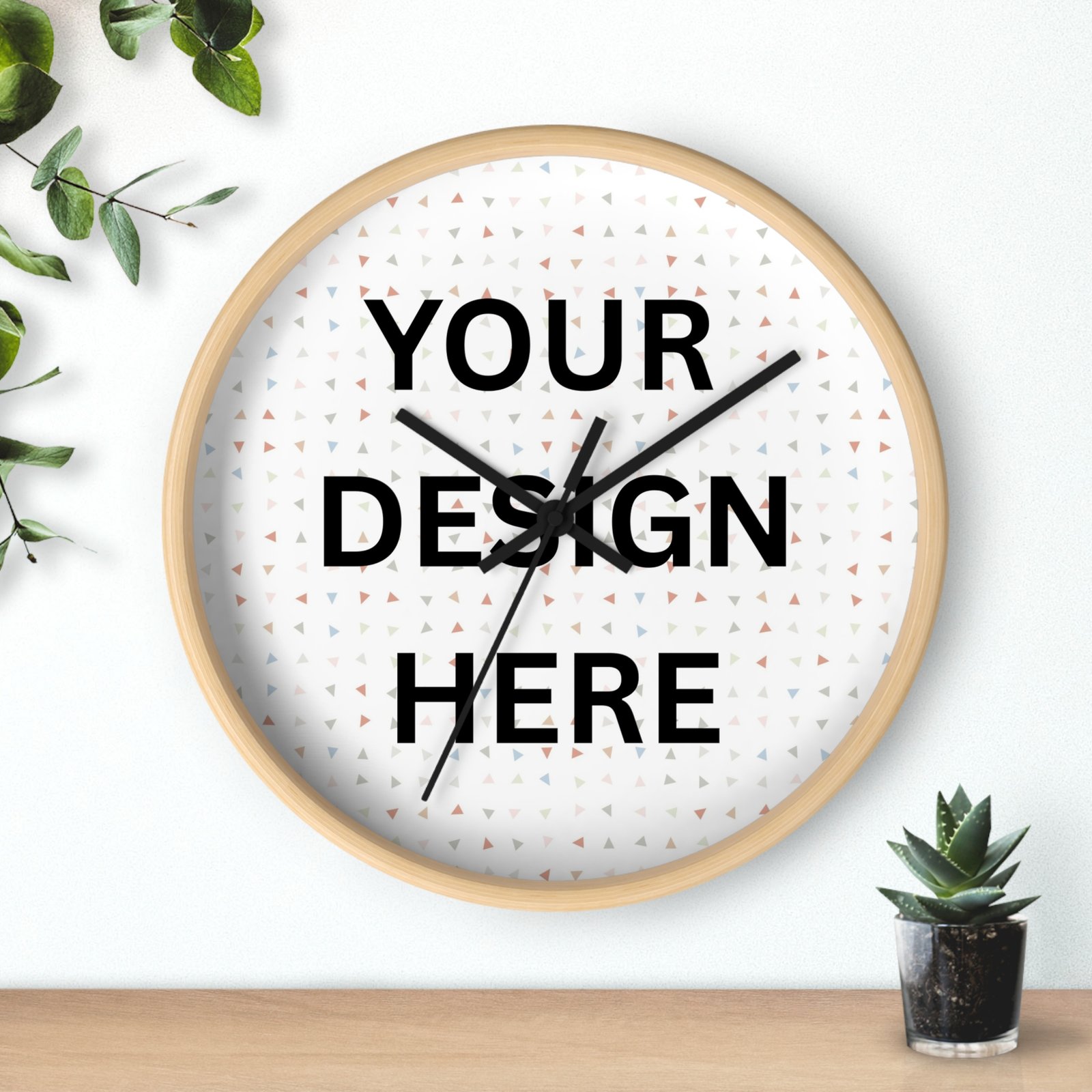 9032670128525200368_2048.jpeg Custom Wall Clock – Minimal Personalized Photo & Text Home Décor - Image 1