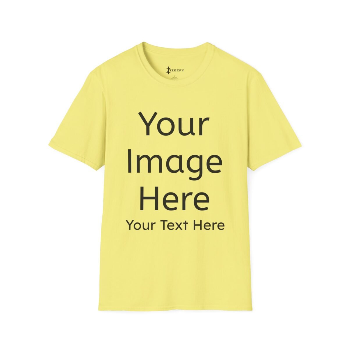 Custom T-Shirt – Classic Crew Neck Tee in Multiple Colors (Upload Your Design) - Image 4