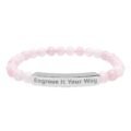 Personalized Stone Bead Bracelet – Custom Engraved Bar Bracelet for Women & Men - Image 7