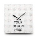 Custom Acrylic Wall Clock – Modern Round or Square Personalized Photo & Text Clock - Image 5
