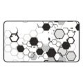 Hex Grid Desk Mat | Monochrome Geometric Gaming Mousepad & Desk Protector - Image 6
