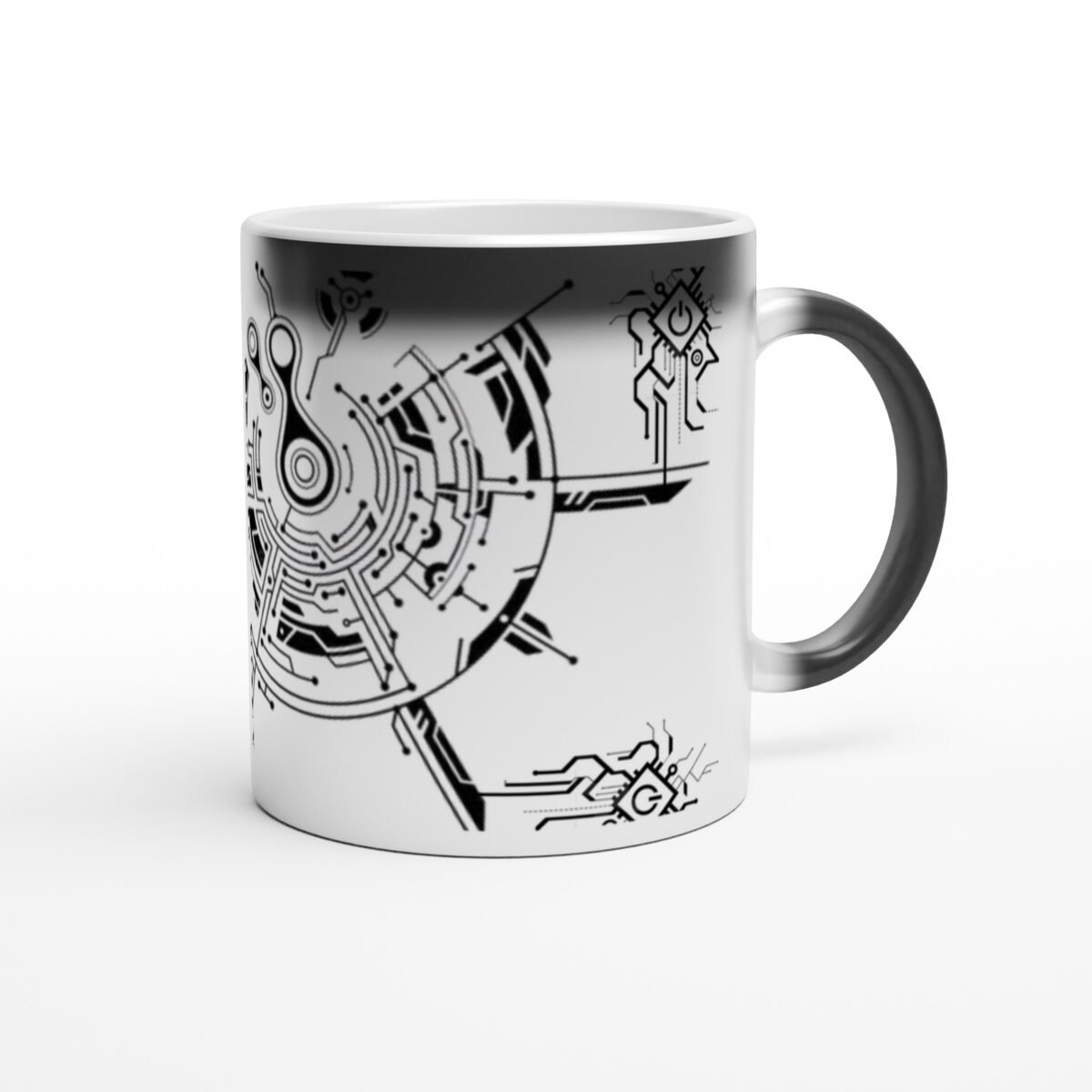 Electronic Circuit Design Color Changing Coffee Mug - Magic 11oz Heat Reveal Ceramic Mug - Image 3