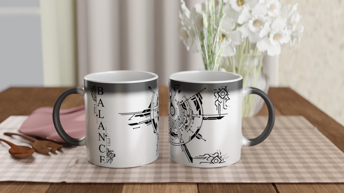 Electronic Circuit Design Color Changing Coffee Mug - Magic 11oz Heat Reveal Ceramic Mug - Image 5